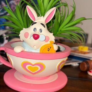 Whimsical Rabbit Teacup Planter